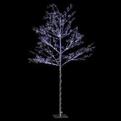 Arbre Silver Lumineux Sur Pieds 160 Leds