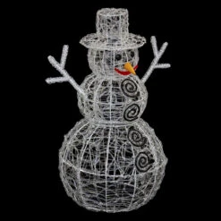 Bonhomme De Neige Lumineux 96 LED -Noël Décoration Magasin bonhomme de neige lumineux 96 led 3