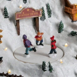 Déco Noël Station De Ski Piles Lumineux Animé -Noël Décoration Magasin deco noel station de ski piles lumineux anime 2