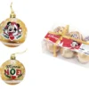 Minnie - Doré - Pack 6 Boules De Noël - 8 Cm -Noël Décoration Magasin minnie dore pack 6 boules de noel 8 cm