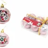 Minnie - Rose - Pack 6 Boules De Noël - 8 Cm -Noël Décoration Magasin minnie rose pack 6 boules de noel 8 cm
