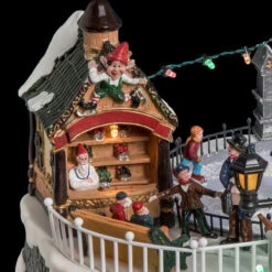 Patinoire De Noël Animée, Lumineuse Et Musicale -Noël Décoration Magasin patinoire de noel animee lumineuse et musicale 4