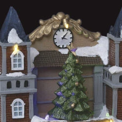 Village De Noël Animé, Lumineux Et Musical Gare Centrale -Noël Décoration Magasin village de noel anime lumineux et musical gare du centre 1 3