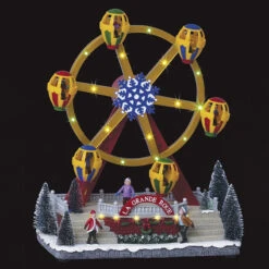 Village De Noël Animé, Lumineux Et Musical Grande Roue