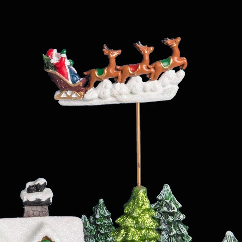 Village De Noël Animé, Lumineux Et Musical Modèle Train 4 Village De Noël Animé, Lumineux Et Musical Modèle Train – Image 2