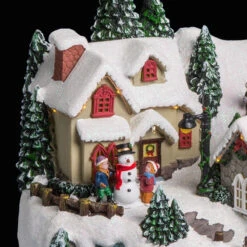 Village De Noël Animé, Lumineux Et Musical Modèle Train 11 Village De Noël Animé, Lumineux Et Musical Modèle Train -Noël Décoration Magasin village de noel anime lumineux et musical modele train 4