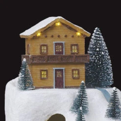 Village De Noël Animé, Lumineux Et Musical Piste De Ski Montagne 9 Village De Noël Animé, Lumineux Et Musical Piste De Ski Montagne -Noël Décoration Magasin village de noel anime lumineux et musical piste de ski montagne 2