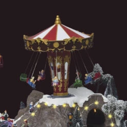 Village De Noël Géant Fête Foraine Lumineux Et Animé -Noël Décoration Magasin village de noel fete foraine lumineux et anime 2