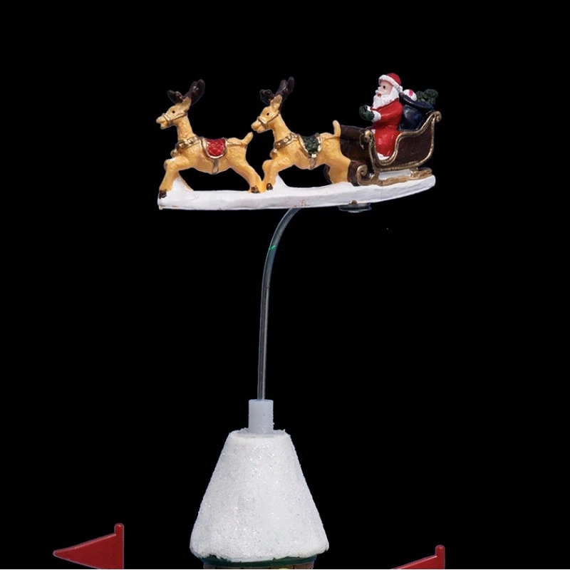 Village De Noël Passage Du Père-Noël Lumineux Animé 4 Village De Noël Passage Du Père-Noël Lumineux Animé – Image 2