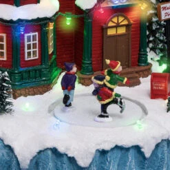 Village De Noël Passage Du Père-Noël Lumineux Animé 7 Village De Noël Passage Du Père-Noël Lumineux Animé -Noël Décoration Magasin village de noel passage du pere noel lumineux anime 2