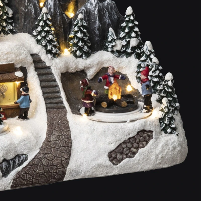 Village De Noël Refuge D'altitude Lumineux Et Animé 4 Village De Noël Refuge D'altitude Lumineux Et Animé – Image 2